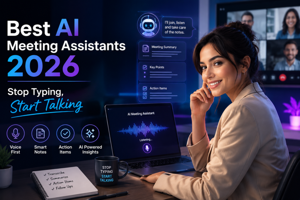 Best AI Meeting Assistants 2026: Stop Typing, Start Talking Best AI Meeting Assistants 2026: Never Take Notes Again