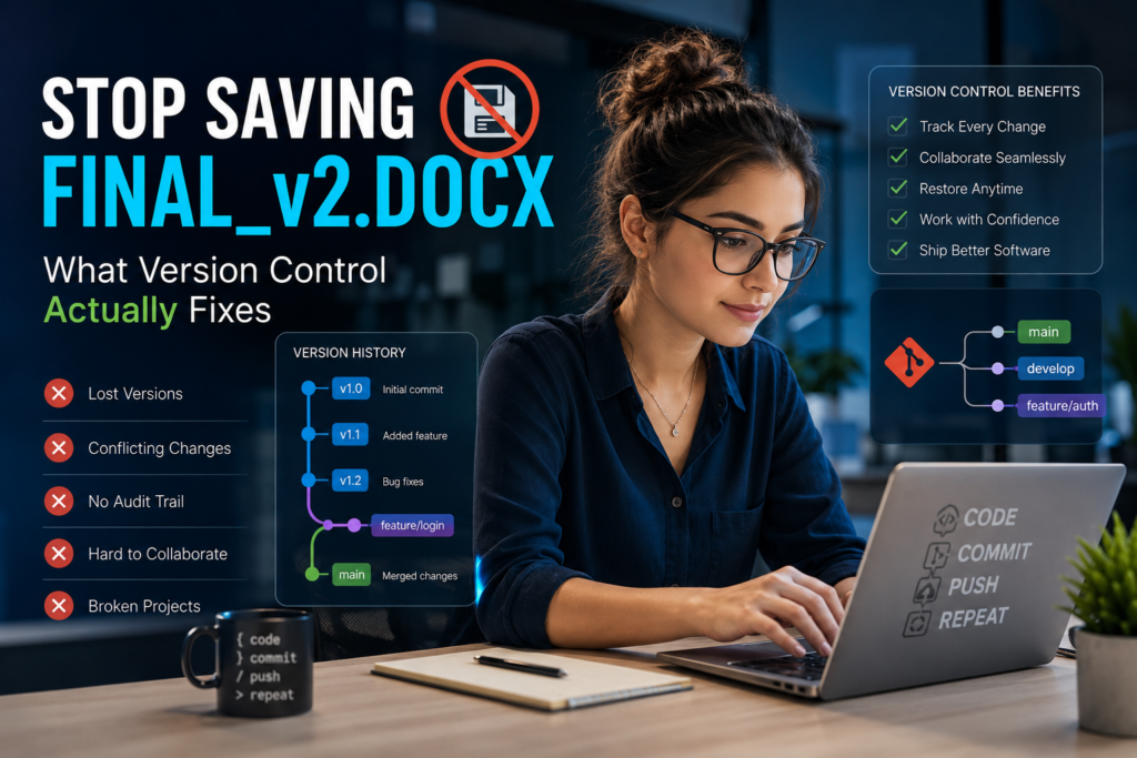Stop Saving "Final_v2.docx": Version Control system Explained