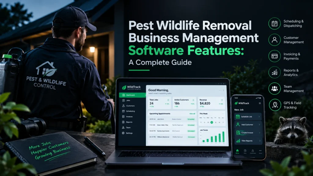 Pest Wildlife Removal Business Management Software Features
