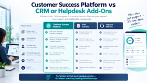 Customer Success Platform vs CRM or Helpdesk Add-Ons
